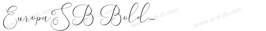 EuropaSB Bold字体转换